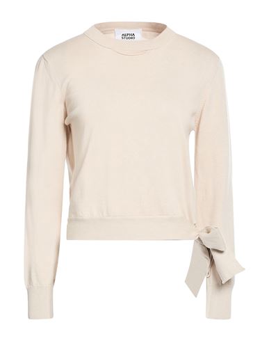 Woman Sweater Beige Size 2 Cotton