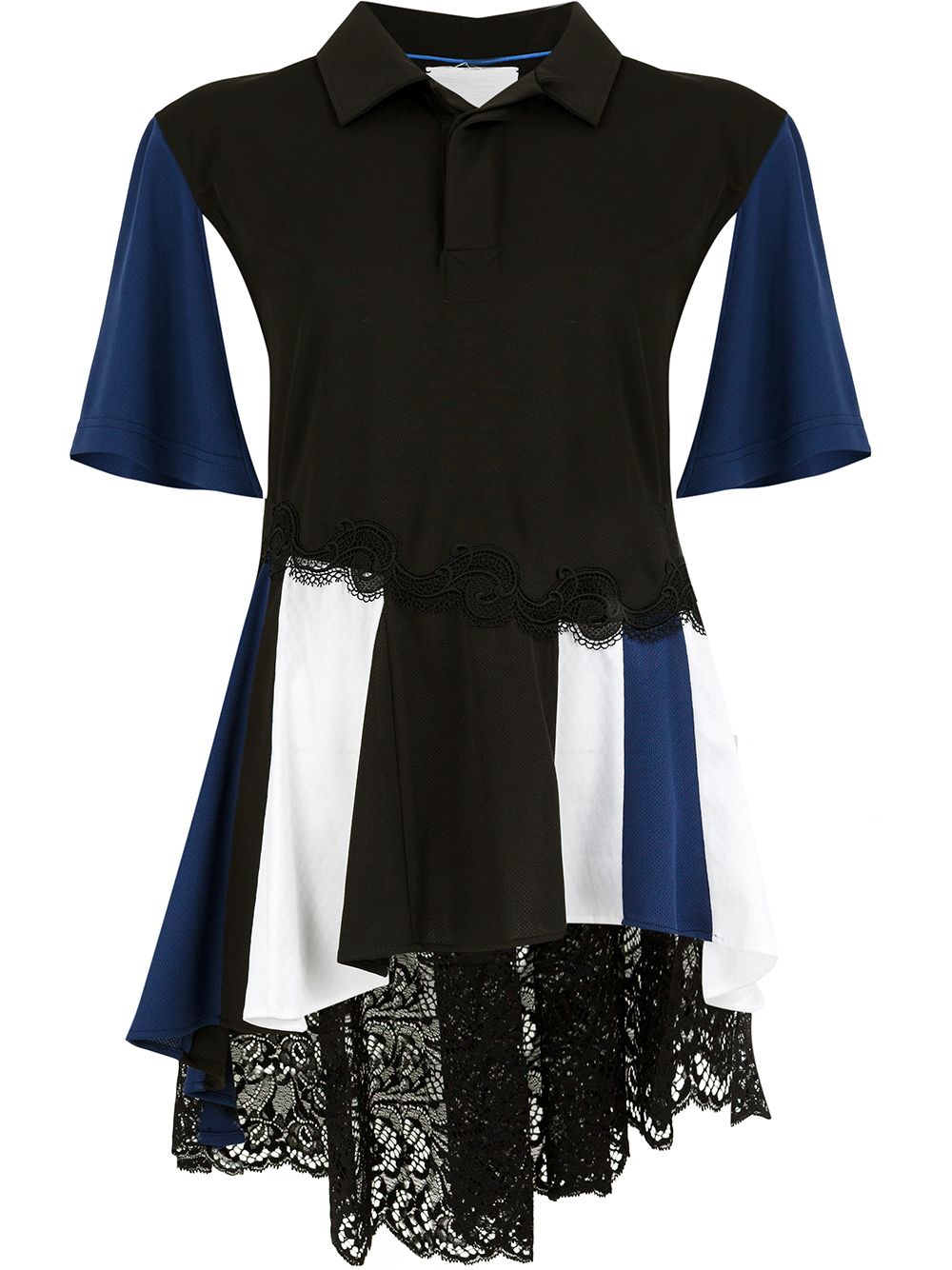 Deconstructed multi-panel top - Black