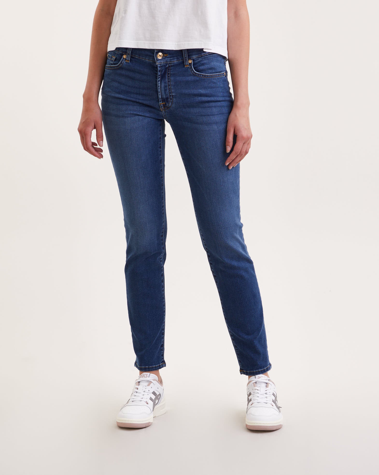 7 For All Mankind Jeans Roxanne Bair Eco Duchess Dark Blue