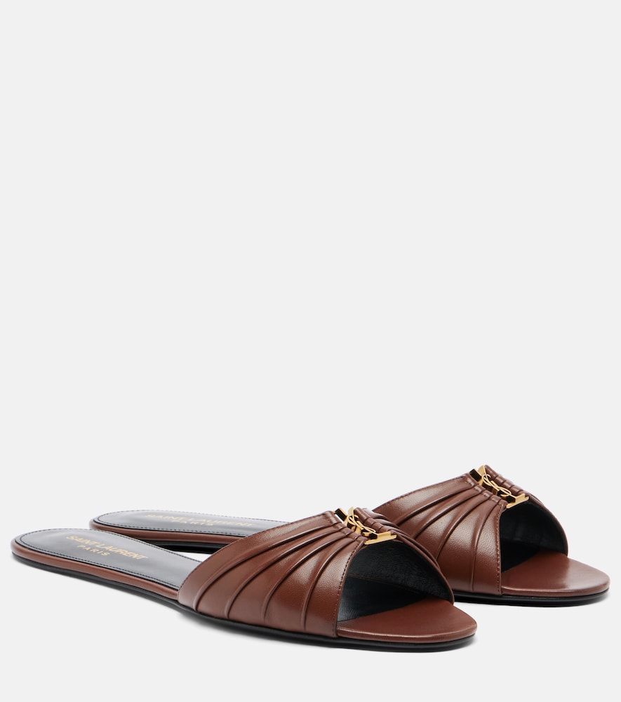 Babylone leather slides