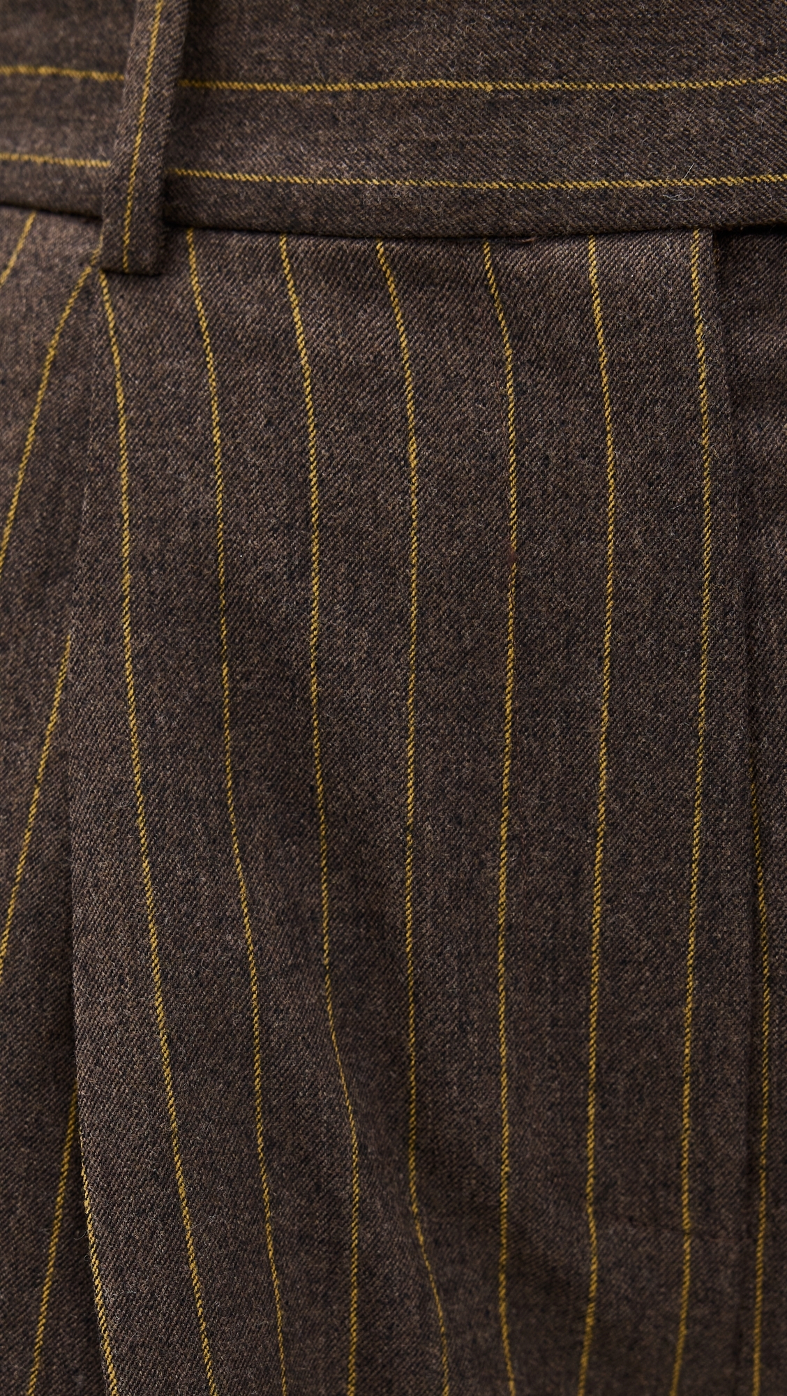 Pinstripe Trousers Mocha/Saffron