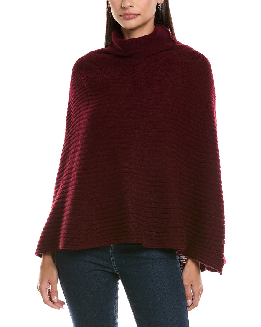 Cashmere Circular Rib Cashmere & Wool-Blend Poncho