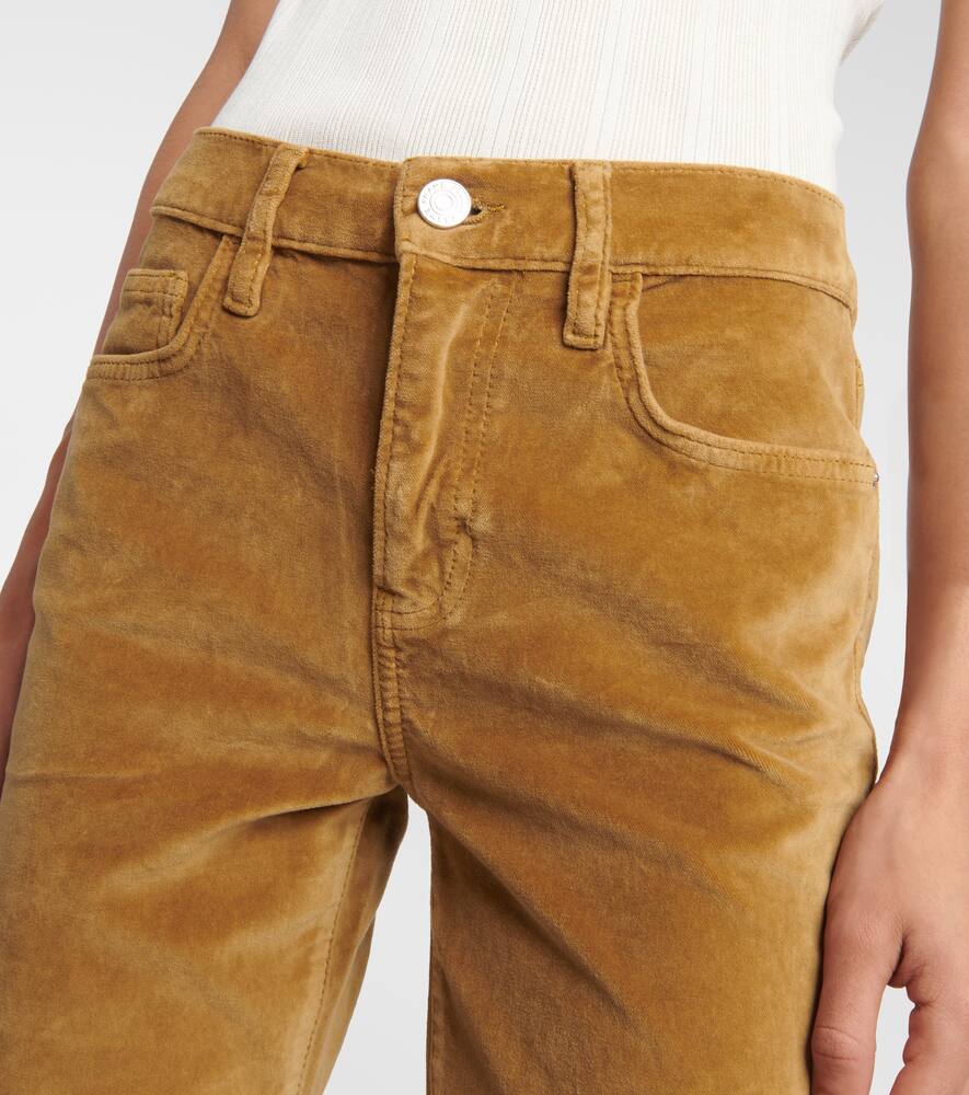 Frame Le Crop Mini Boot Velveteen bootcut jeans