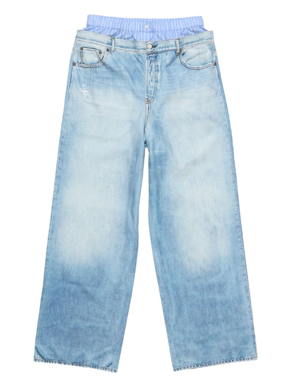 Acne Studios trompe l'oeil trousers - Blue