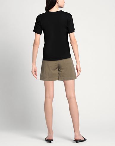 Woman Shorts & Bermuda Shorts Khaki Size 1 Cotton, Elastane