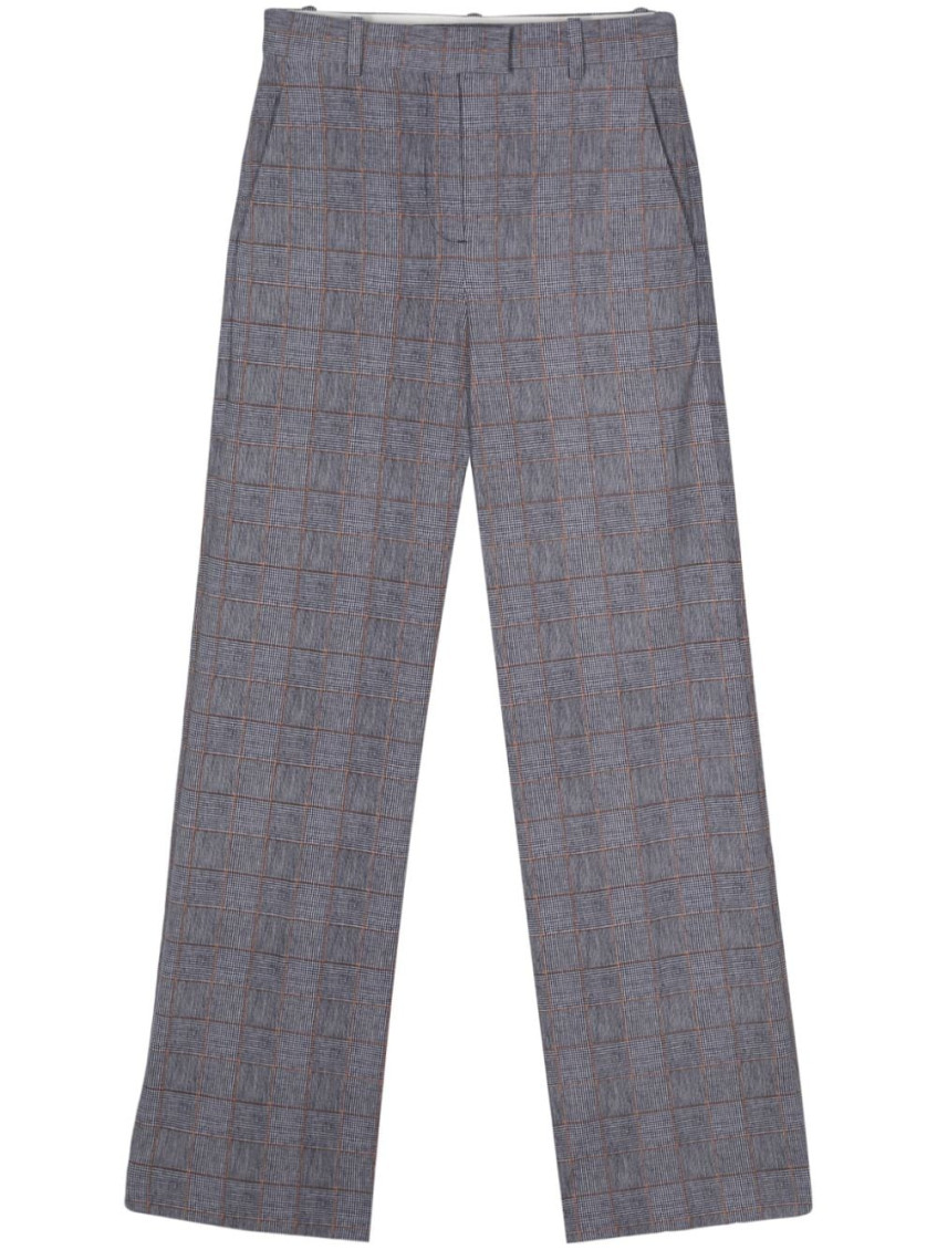 Grey Prince Of Wales Masculine Pants