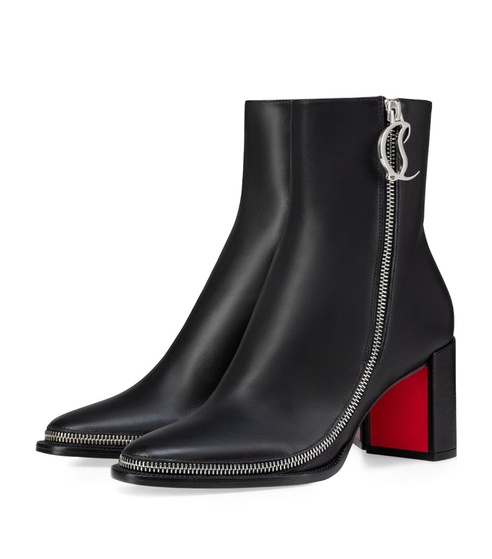 CL Zip Booty Leather Boots 70