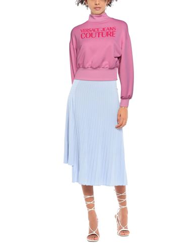 Woman Sweatshirt Pink Size XS Polyester, Cotton, Elastane