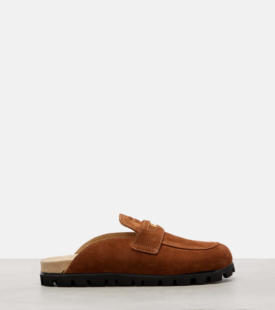 Oliva suede mules