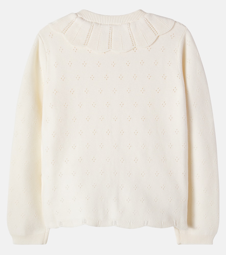 Mynalette embroidered cotton cardigan