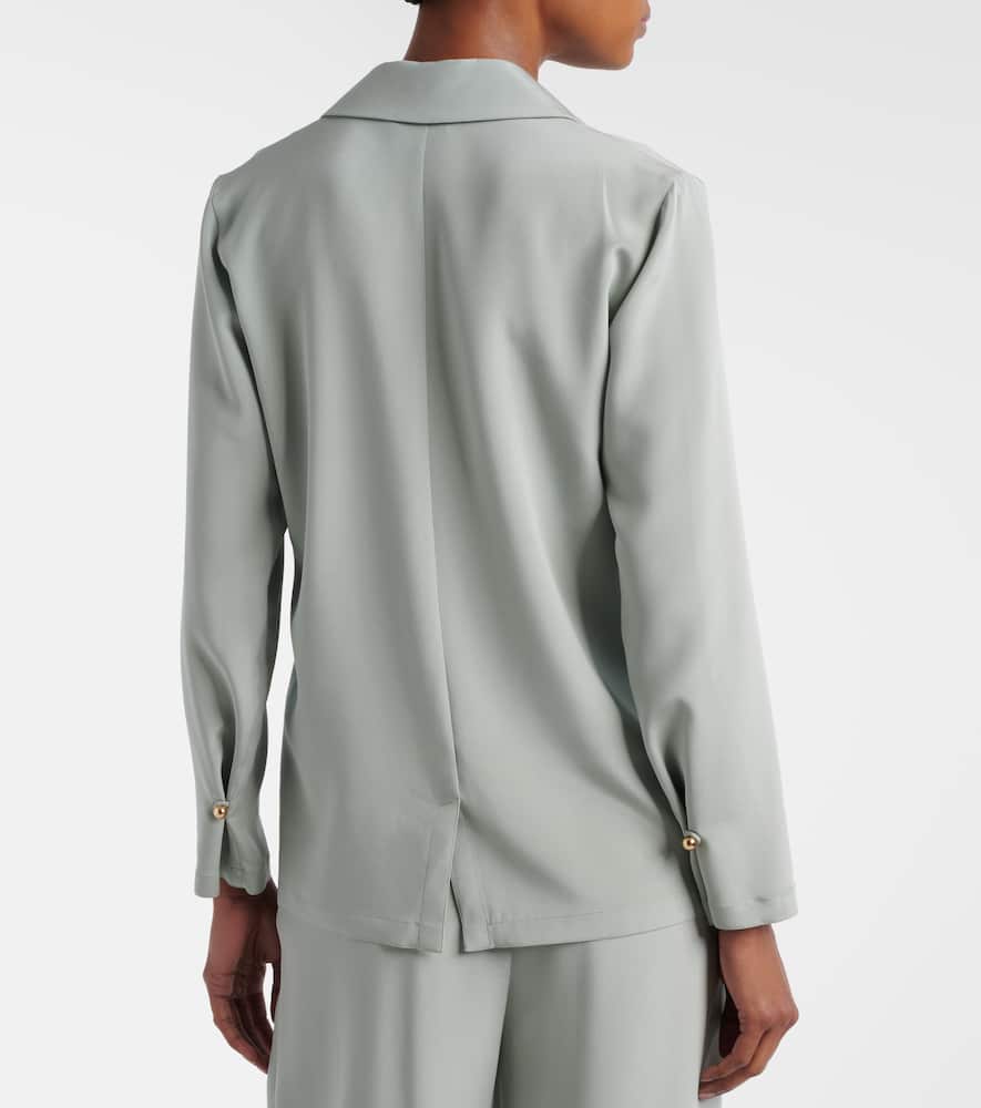 Aedo silk-blend satin shirt