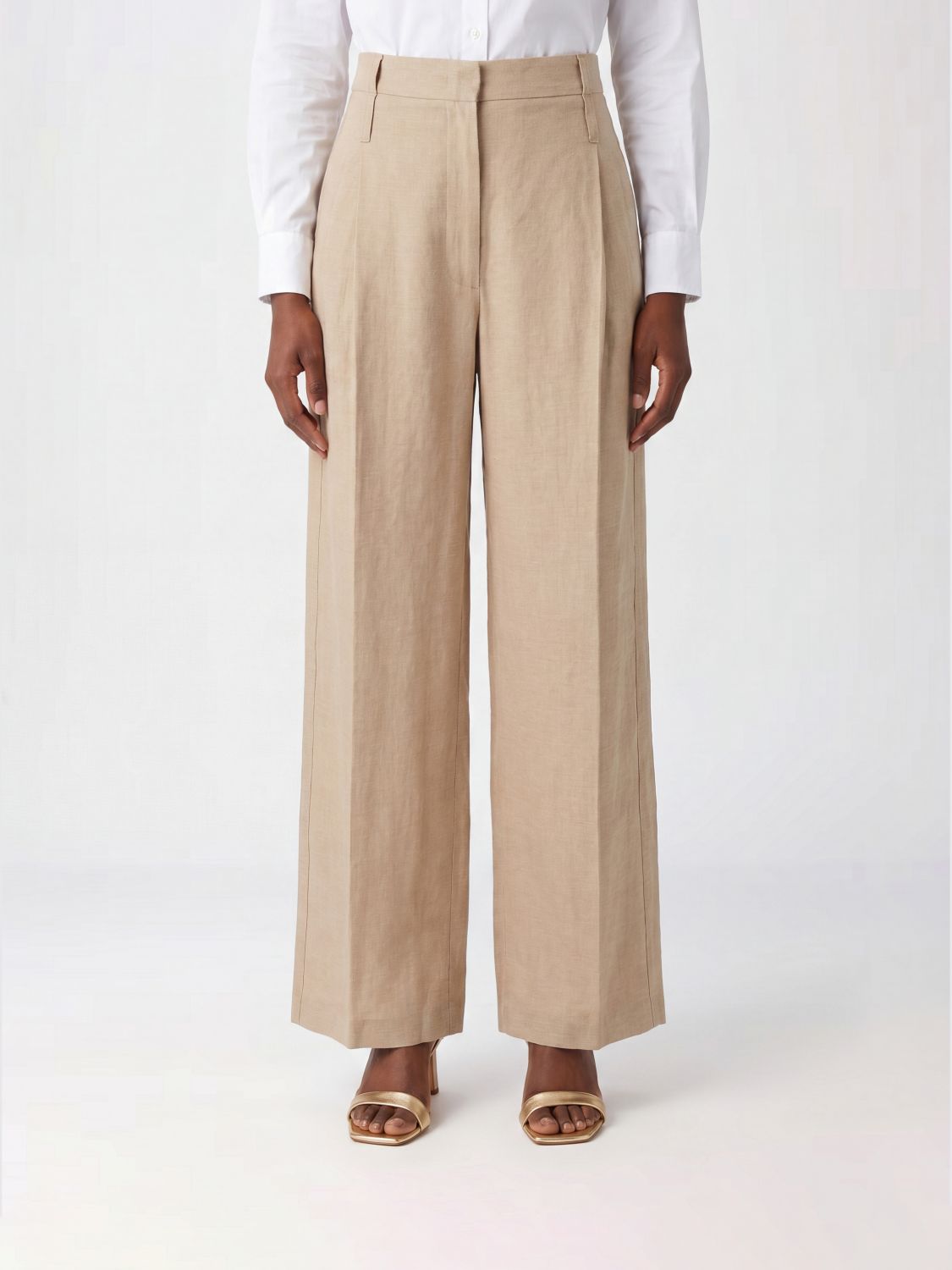 Pants Woman color Beige