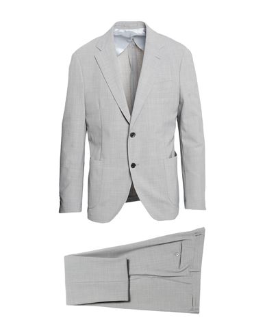Man Suit Light grey Size 42 Polyester, Virgin Wool, Elastane