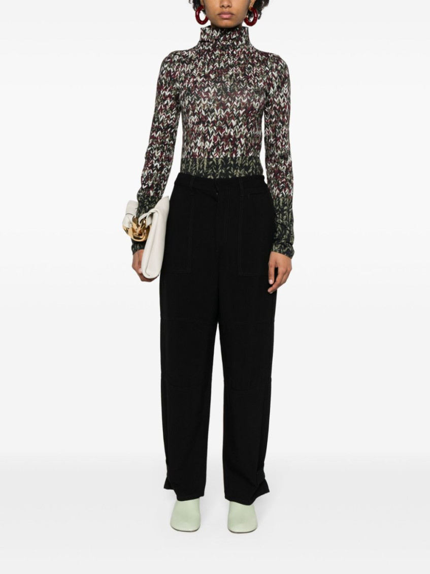 - Jersey Turtleneck Sweater