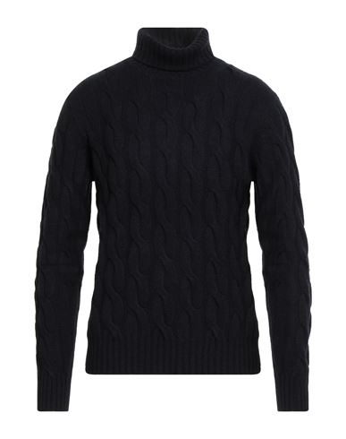 Man Turtleneck Midnight blue Size 42 Cashmere