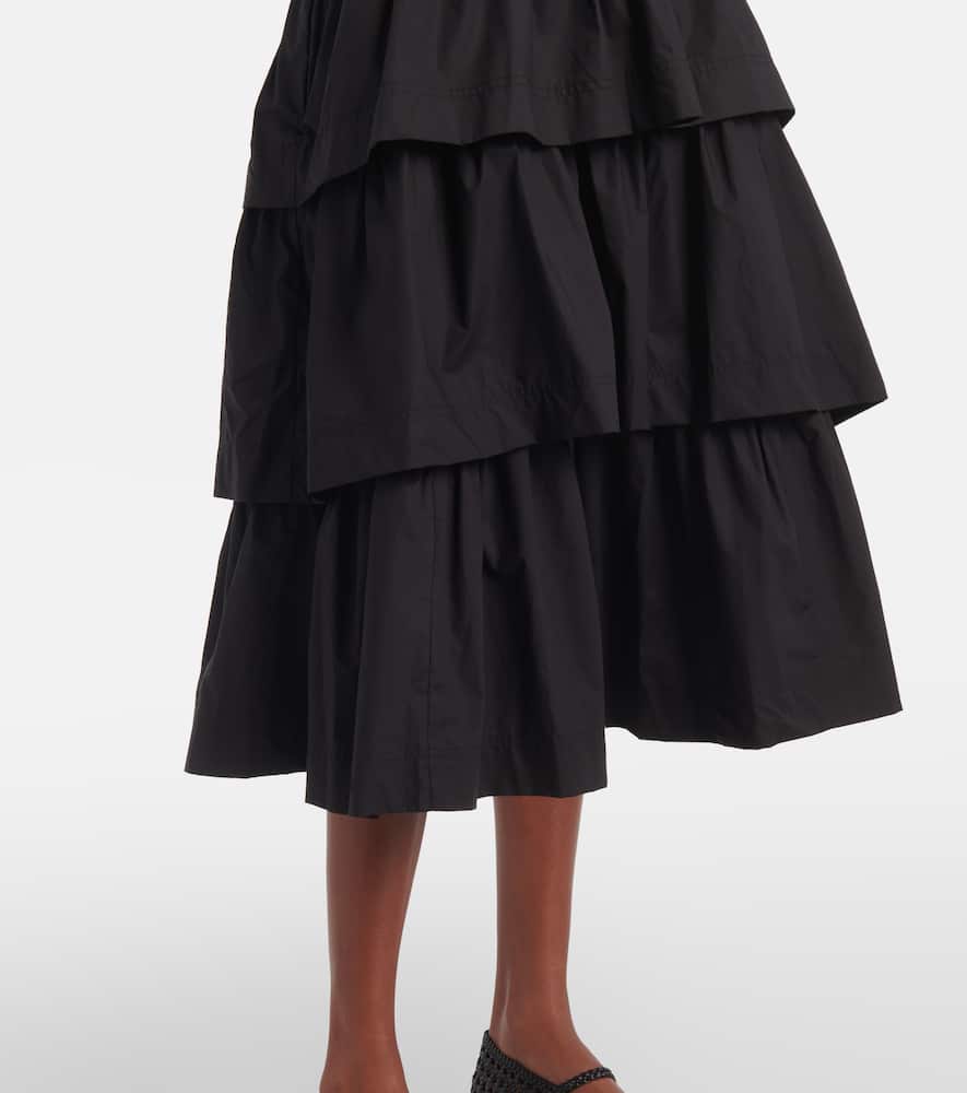 Ulla Johnson Winnie tiered cotton midi skirt