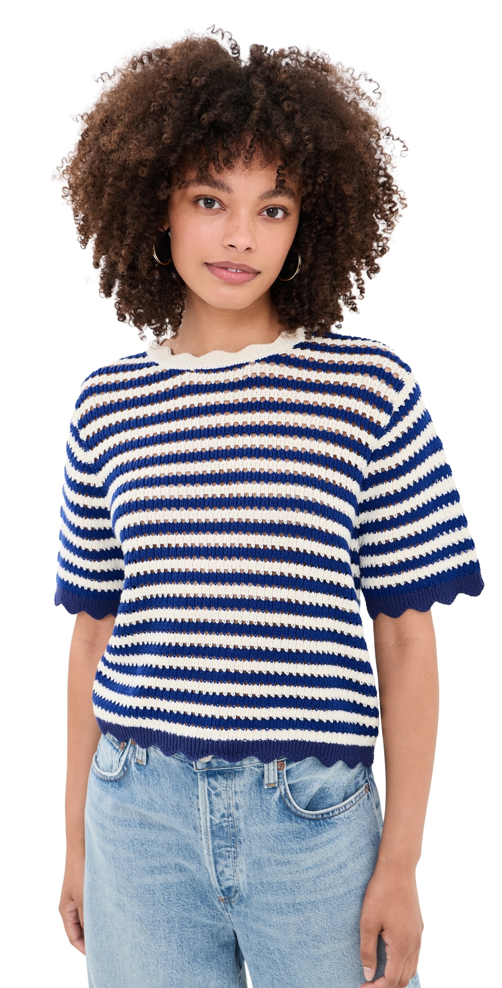 Jules Sweater T-Shirt Nvy w/ Aw Stripe