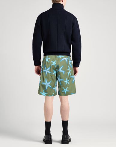 Man Shorts & Bermuda Shorts Military green Size M Cotton