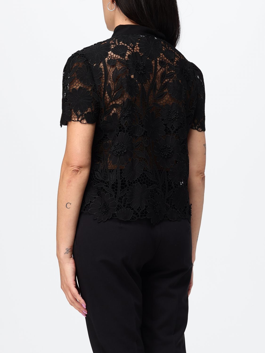 Top Woman color Black
