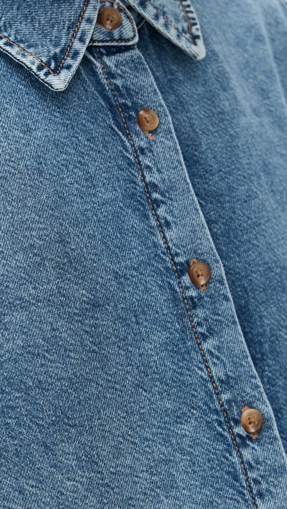 The Drapey Denim Boyfriend Shirt Vintage Dream Blue