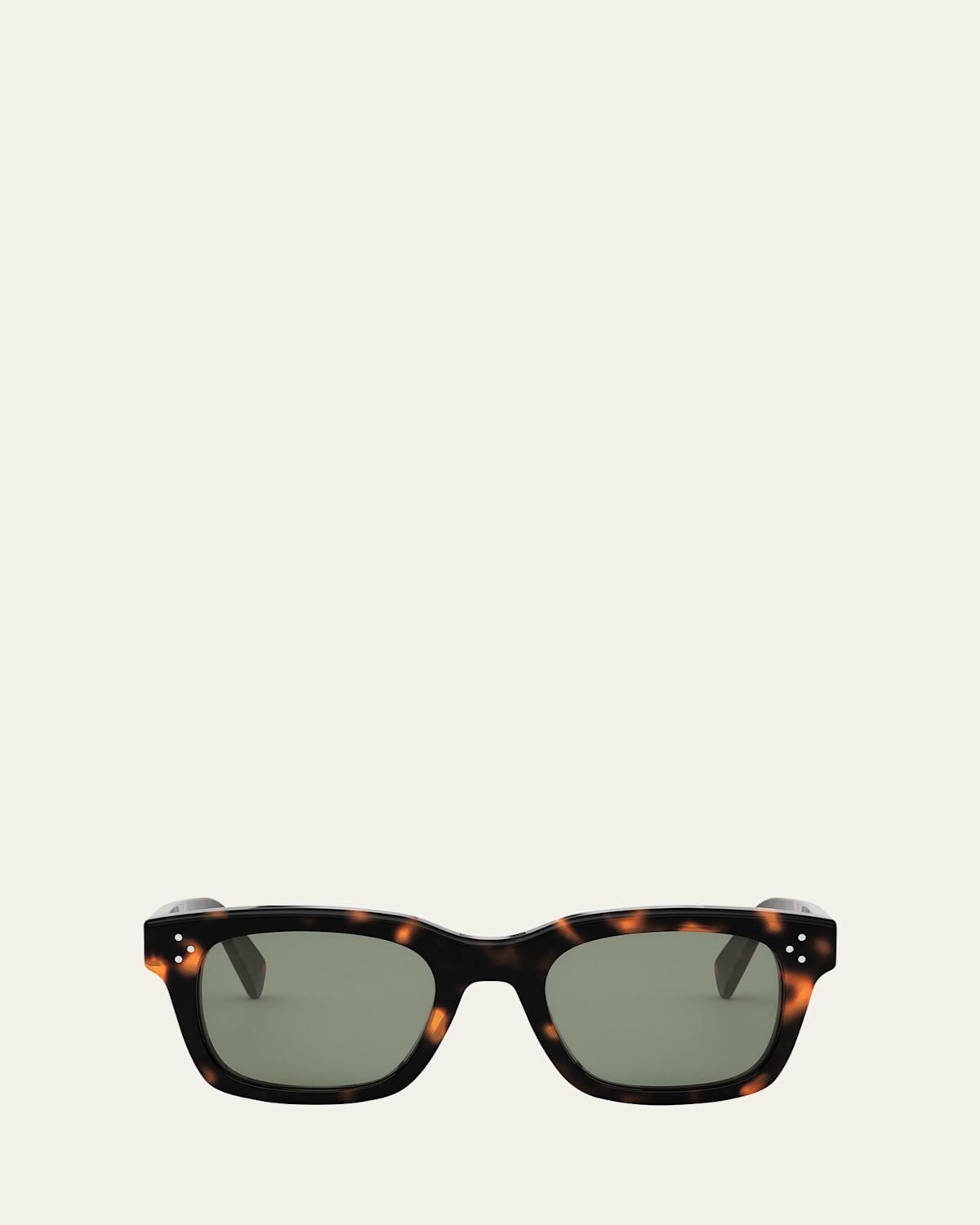 Men's Three Dots Acetate and Nylon Square Sunglasses