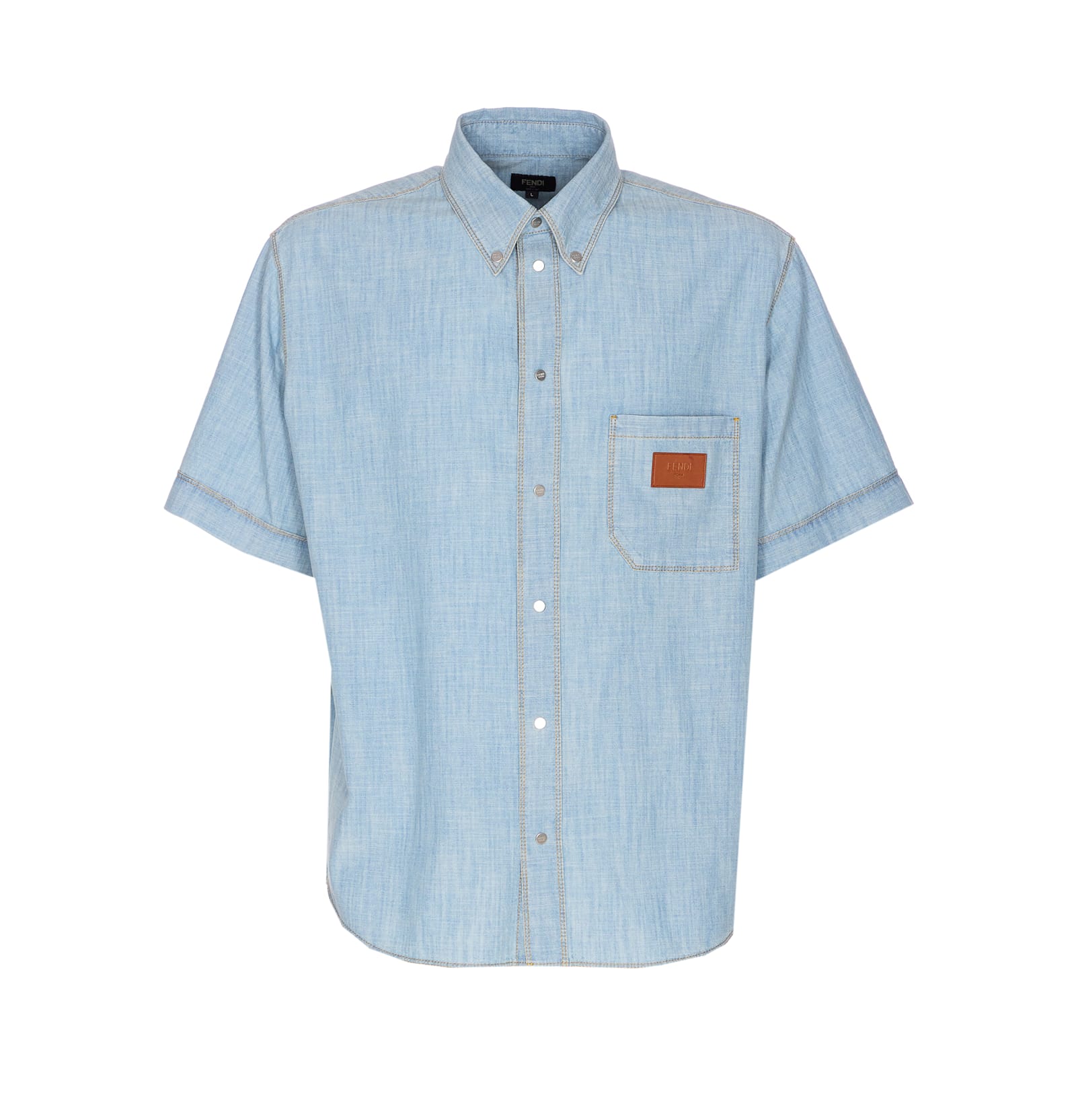 Chambray Shirt Shirt And Blouse Blue