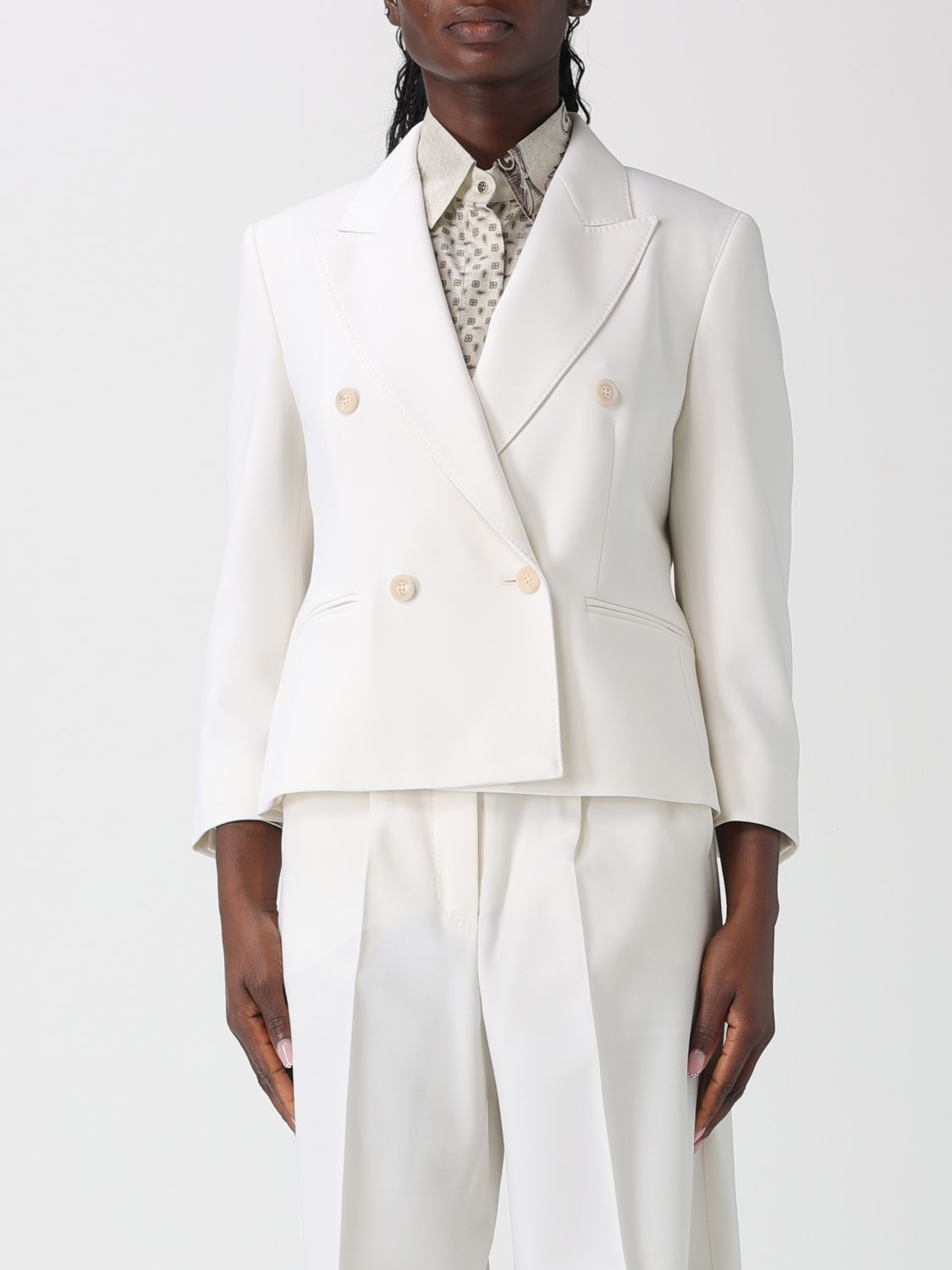 Blazer Woman color White