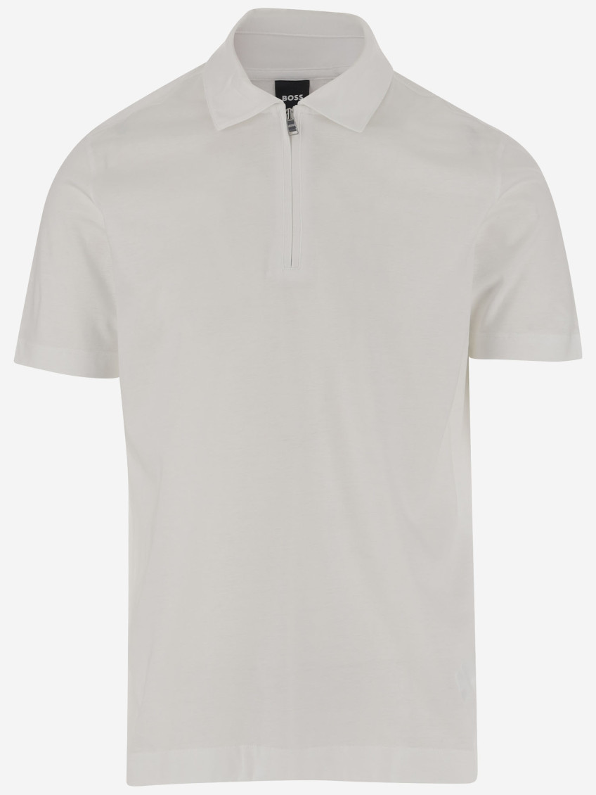 Beige Solid Shirt Collar Polo
