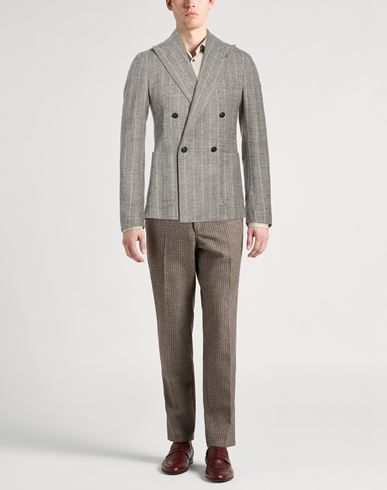 Man Blazer Grey Size 42 Virgin Wool