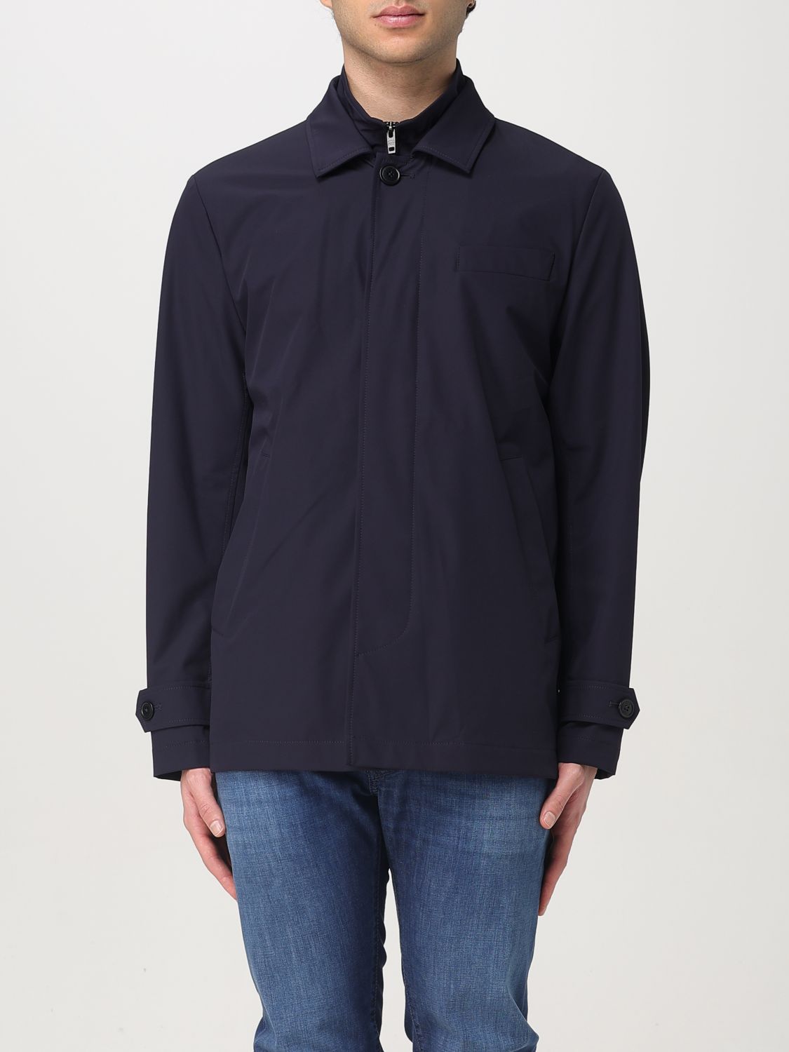 Jacket Men color Blue