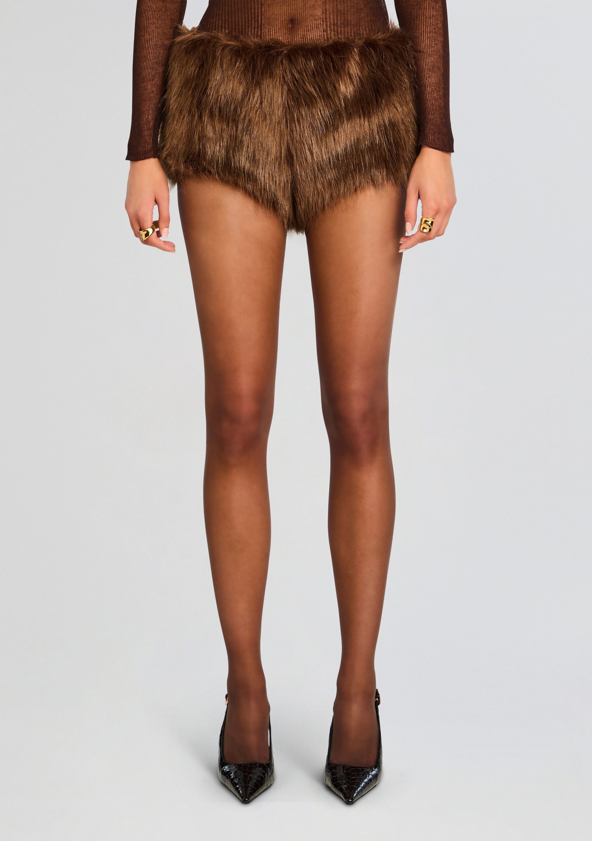 Arista Faux Fur Shorts