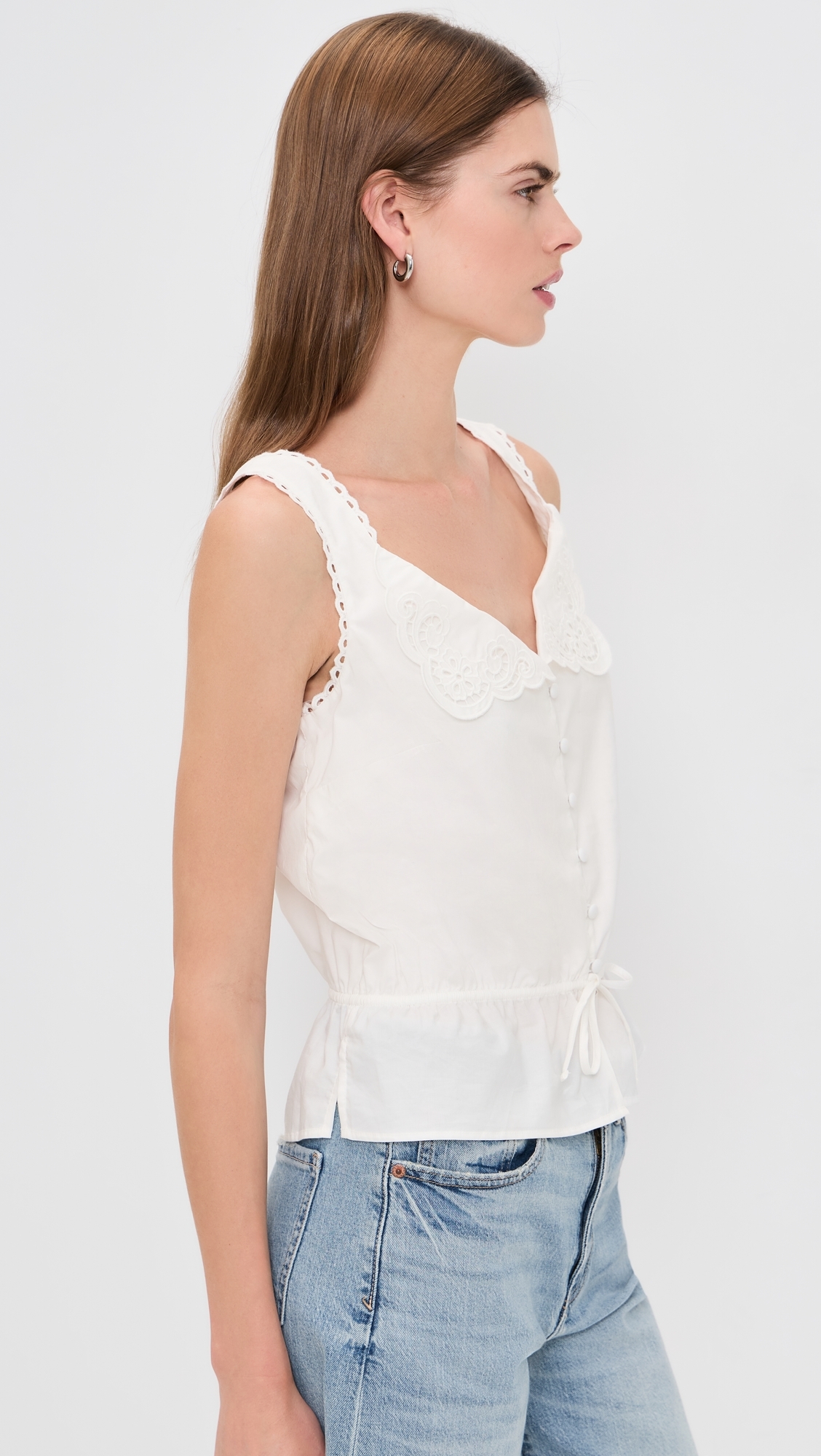 The Margot Top White