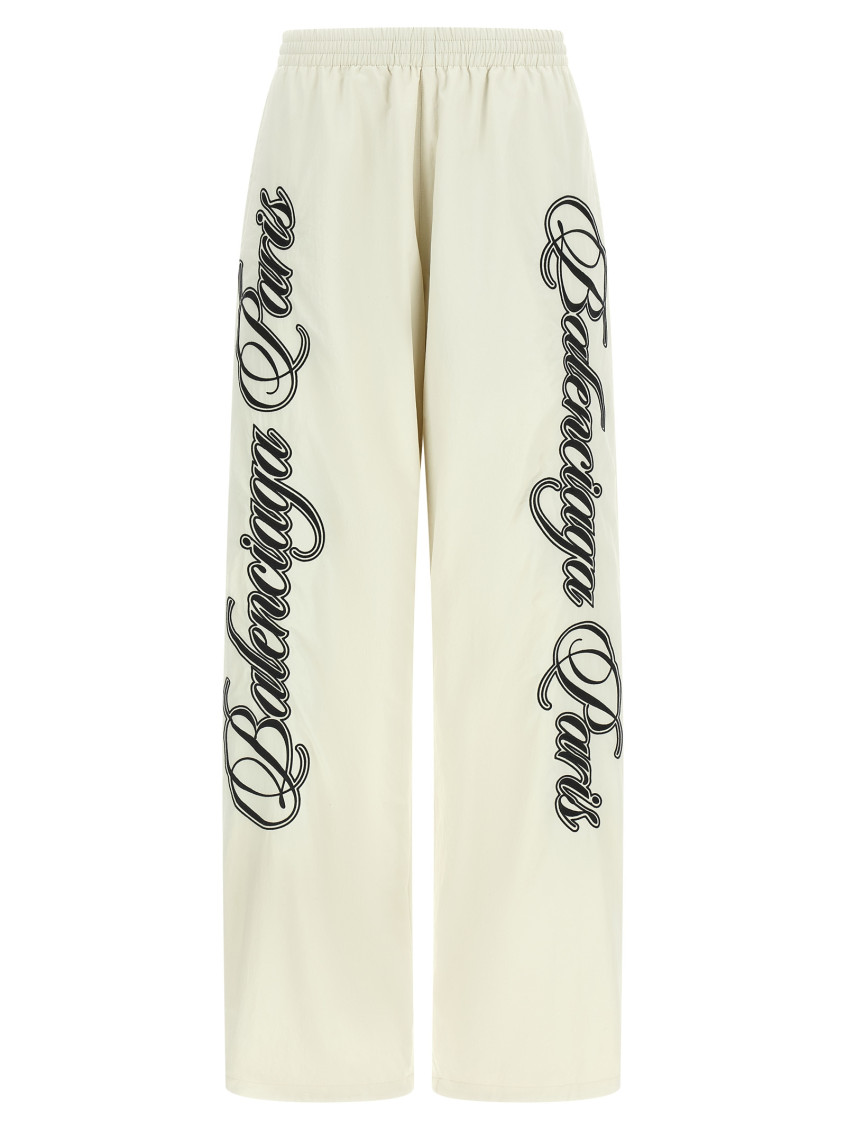 Balenciaga - cursive reversible trousers wide leg design