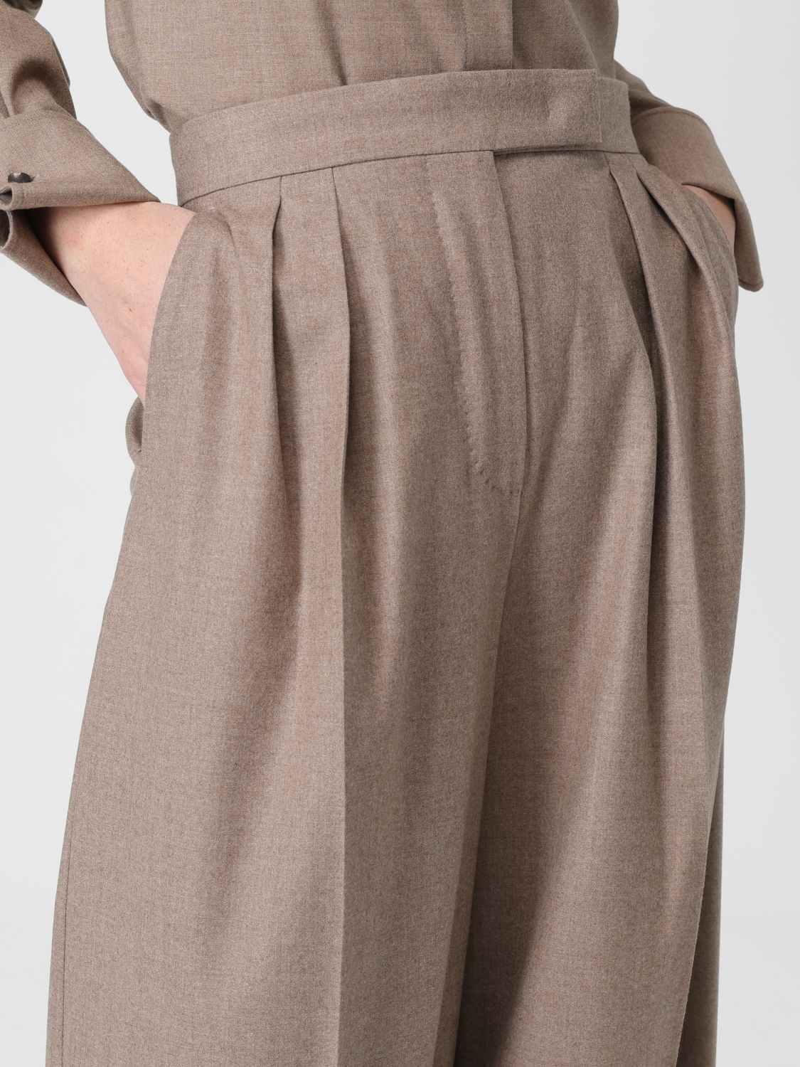 Pants Woman color Dove Grey