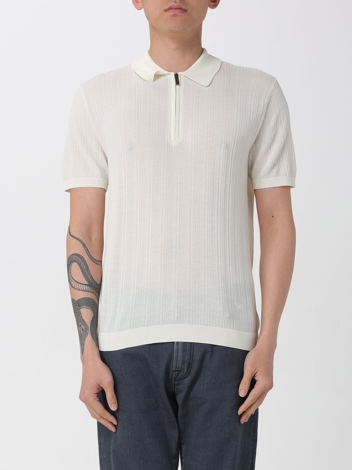 Sweater Men color Cream