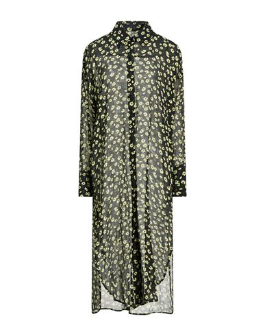Woman Midi dress Black Size S Viscose, Silk