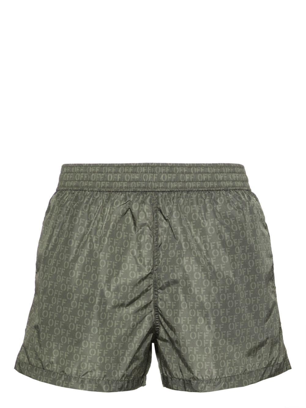Logo-print swim shorts - Green
