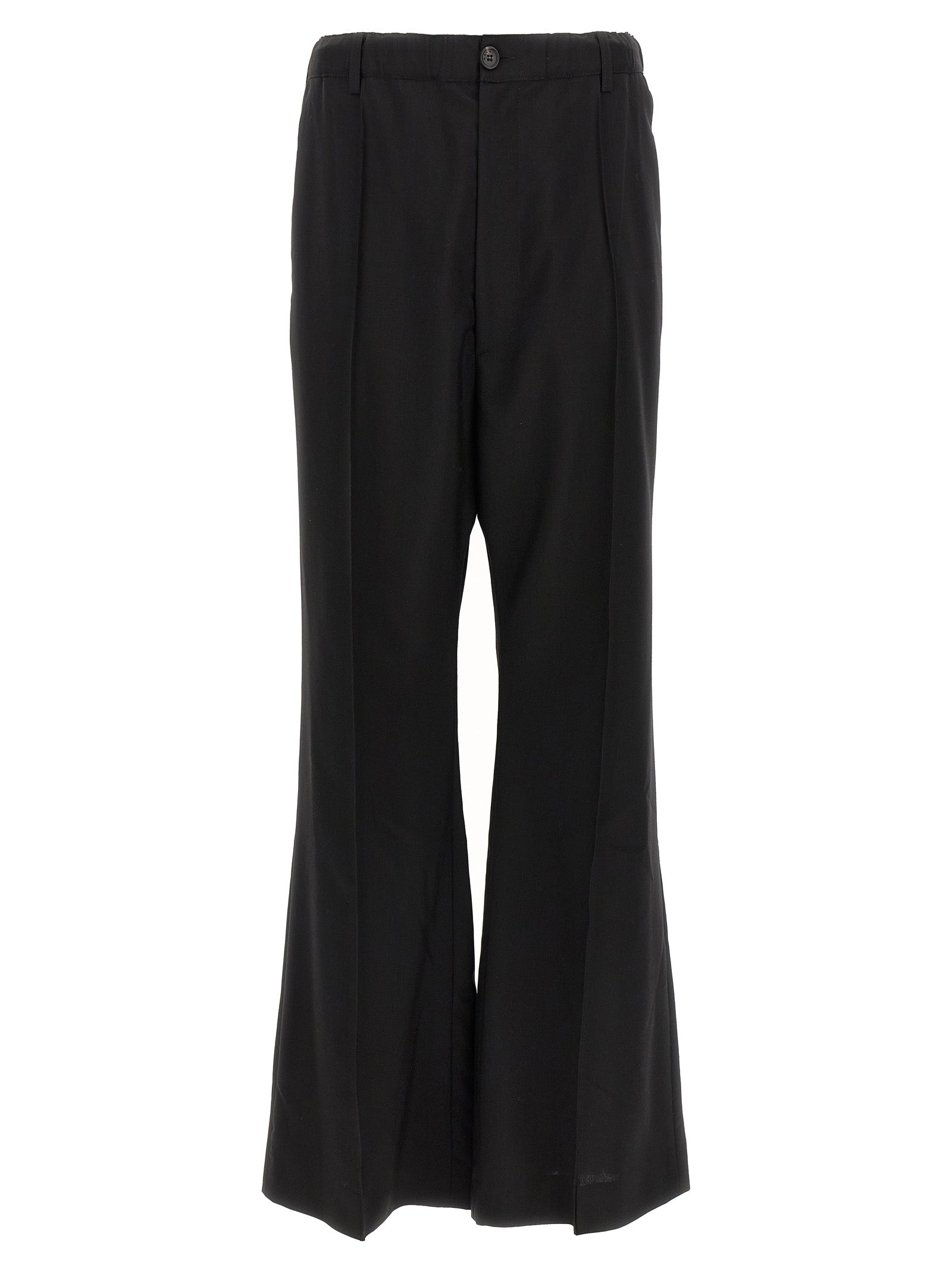 Virgin Wool Trousers — Black