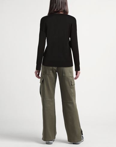 Woman Sweater Black Size L Organic cotton, Tencel Lyocell
