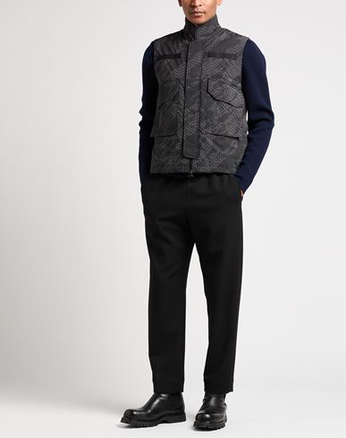 Man Vest Black Size S Polyester