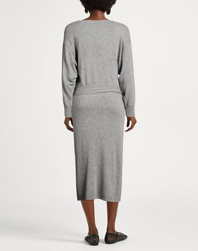 Woman Midi dress Light grey Size ONESIZE Viscose, Polyamide, Wool, Cashmere