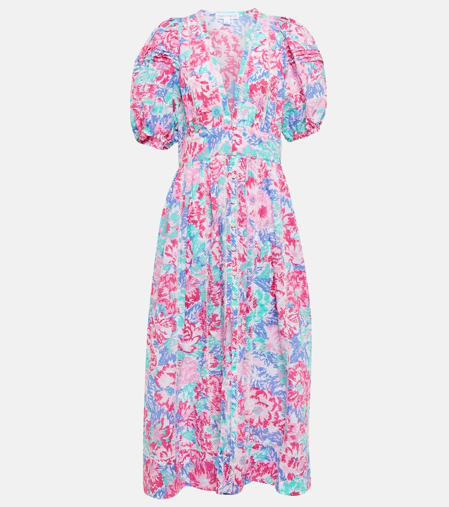 Reine floral midi dress