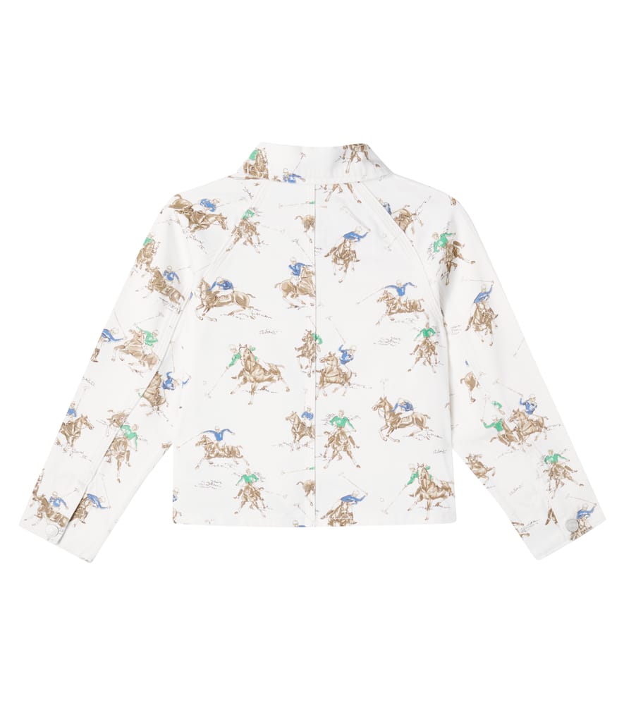 Printed denim jacket