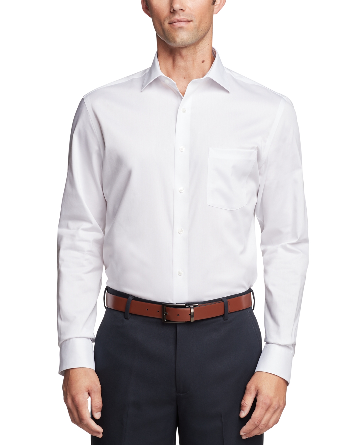 Men's Regular-Fit Ultraflex Dress Shirt - White