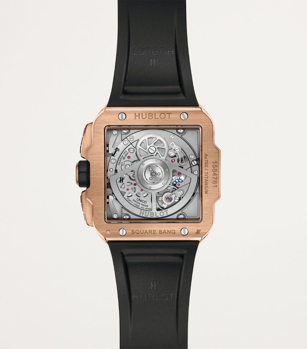 King Gold Square Bang Unico Watch 42Mm