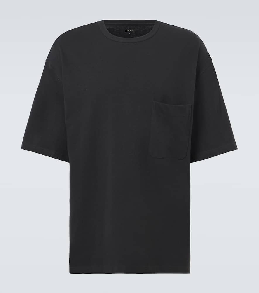 Cotton and linen jersey T-shirt