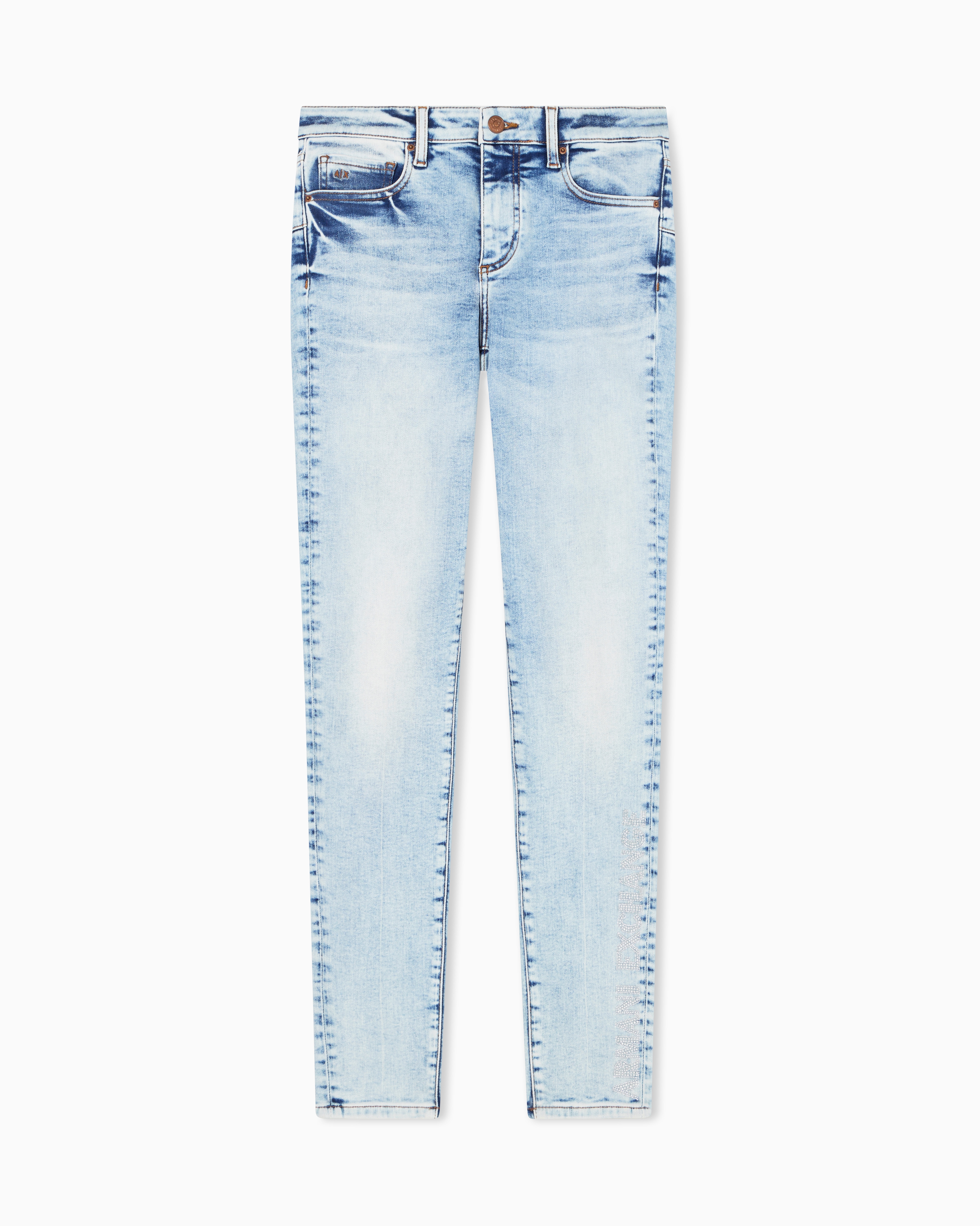Super Skinny Stretch Denim Jeans with Details