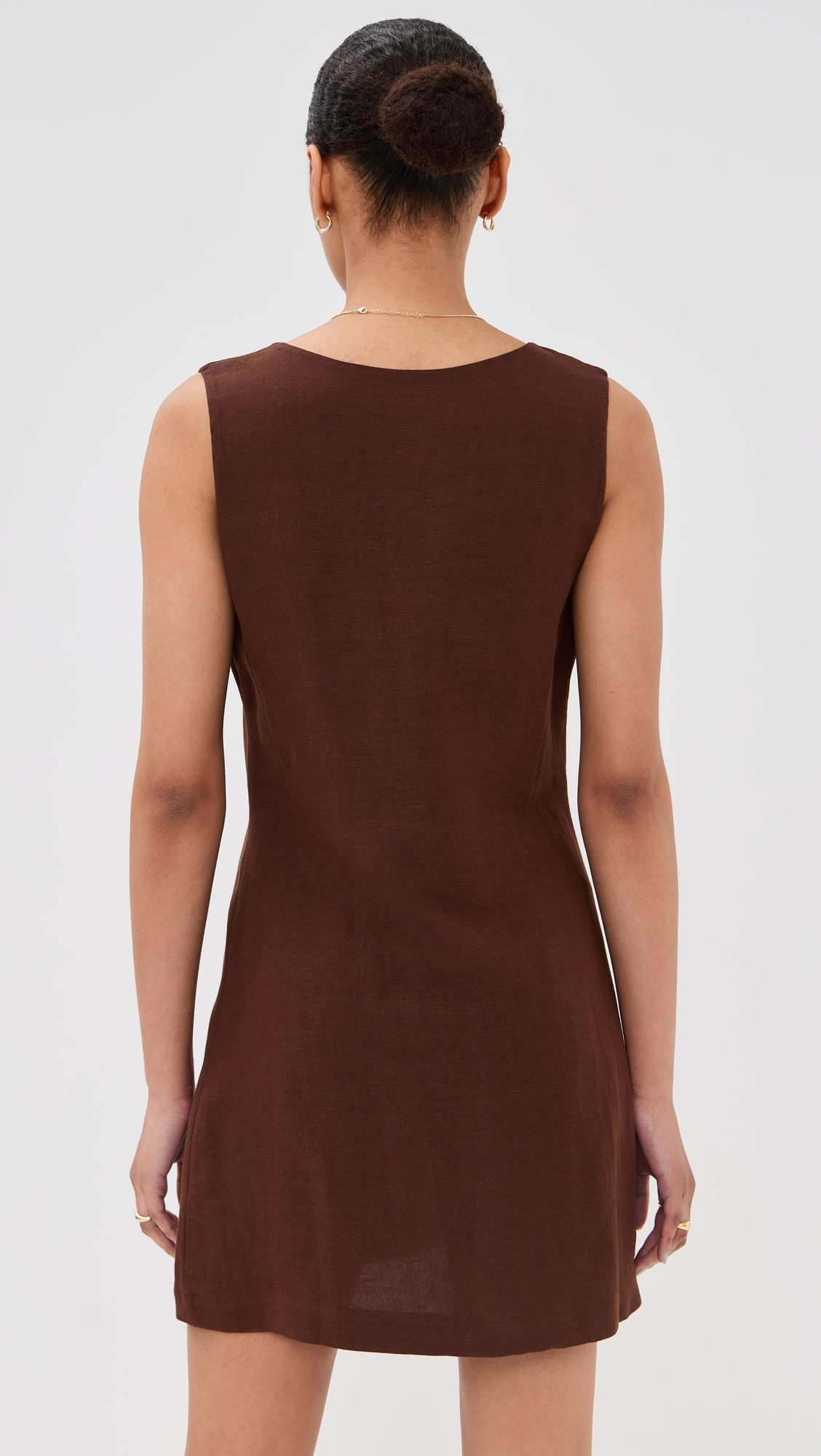 LE BOP Charlotte Vest Dress Chocolate