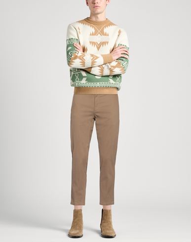 Siviglia Man Pants Khaki Size 32 Modal, Cotton, Elastane