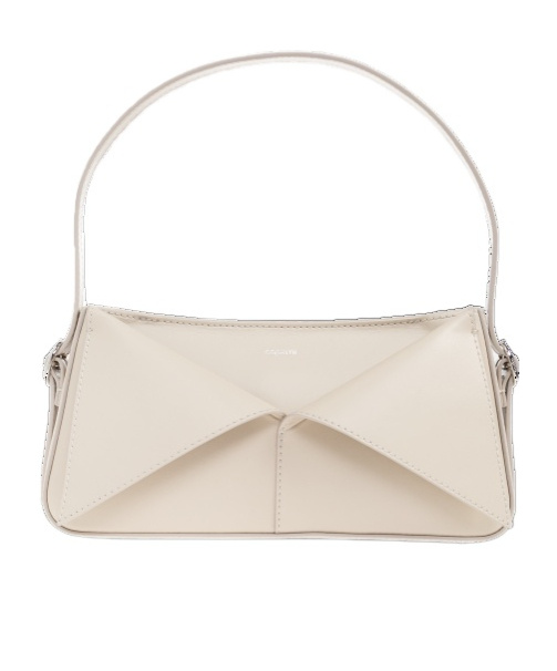 Panelled leather shoulder bag